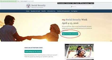 my social security page.